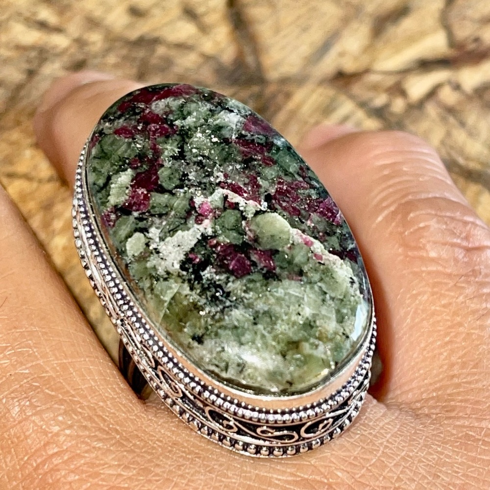 Eudialyte Ring Size 8